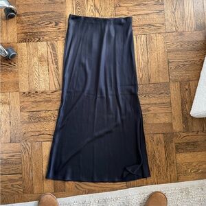 Vineyard Vines Black Silky Slip Skirt
